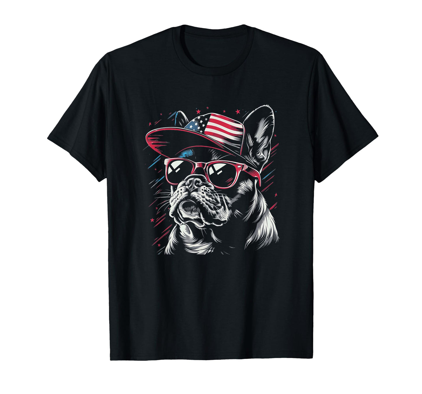 Funny 4th of July French Bulldog Dog Lover Frenchie Women Kids Men T-Shirt
