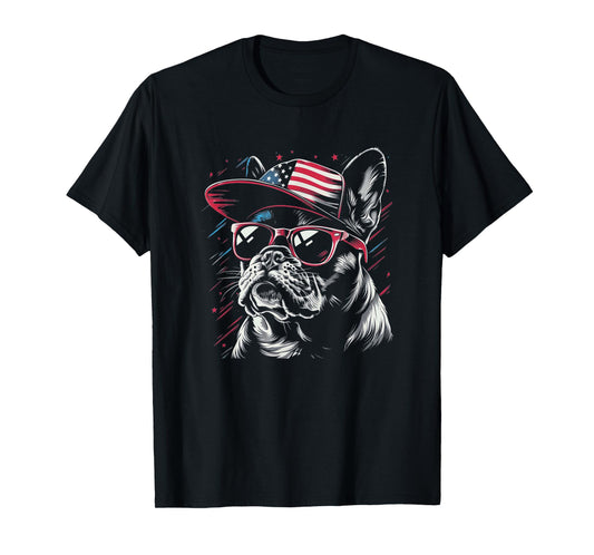 Funny 4th of July French Bulldog Dog Lover Frenchie Women Kids Men T-Shirt