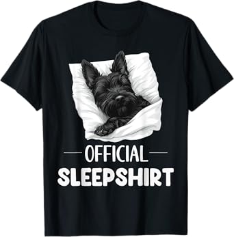 Official Scottish Terrier Sleepshirt Dog Lover Sleepwear Men Women Girls Kids T-Shirt