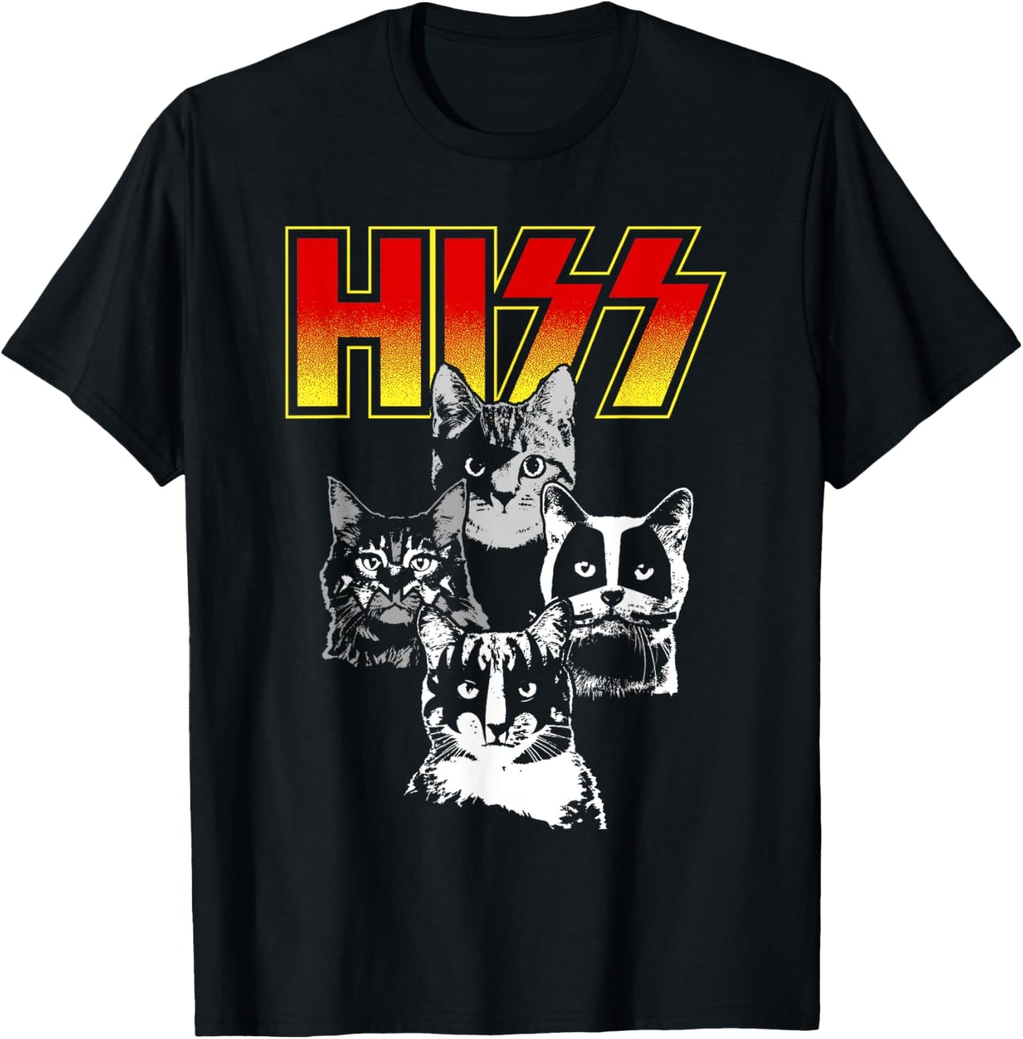The original HISS shirt - funny cat shirt T-Shirt