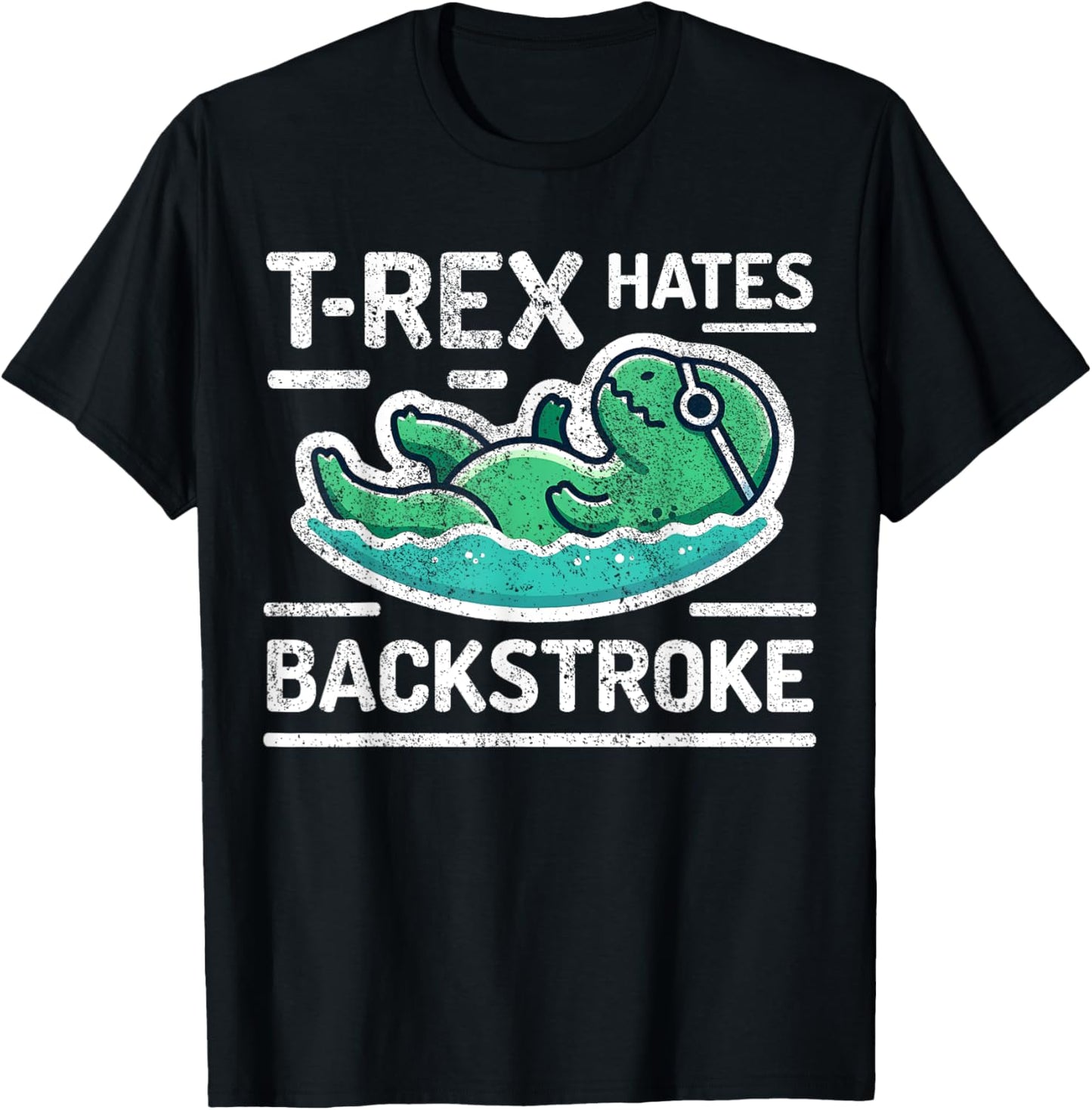 Funny Swimmer T-Rex Swim Dinosaur Swimming T-Shirt