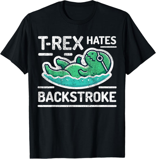 Funny Swimmer T-Rex Swim Dinosaur Swimming T-Shirt