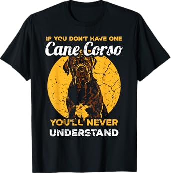 Cane Corso Italian Mastiff Head Dog Pet Men Women T-Shirt