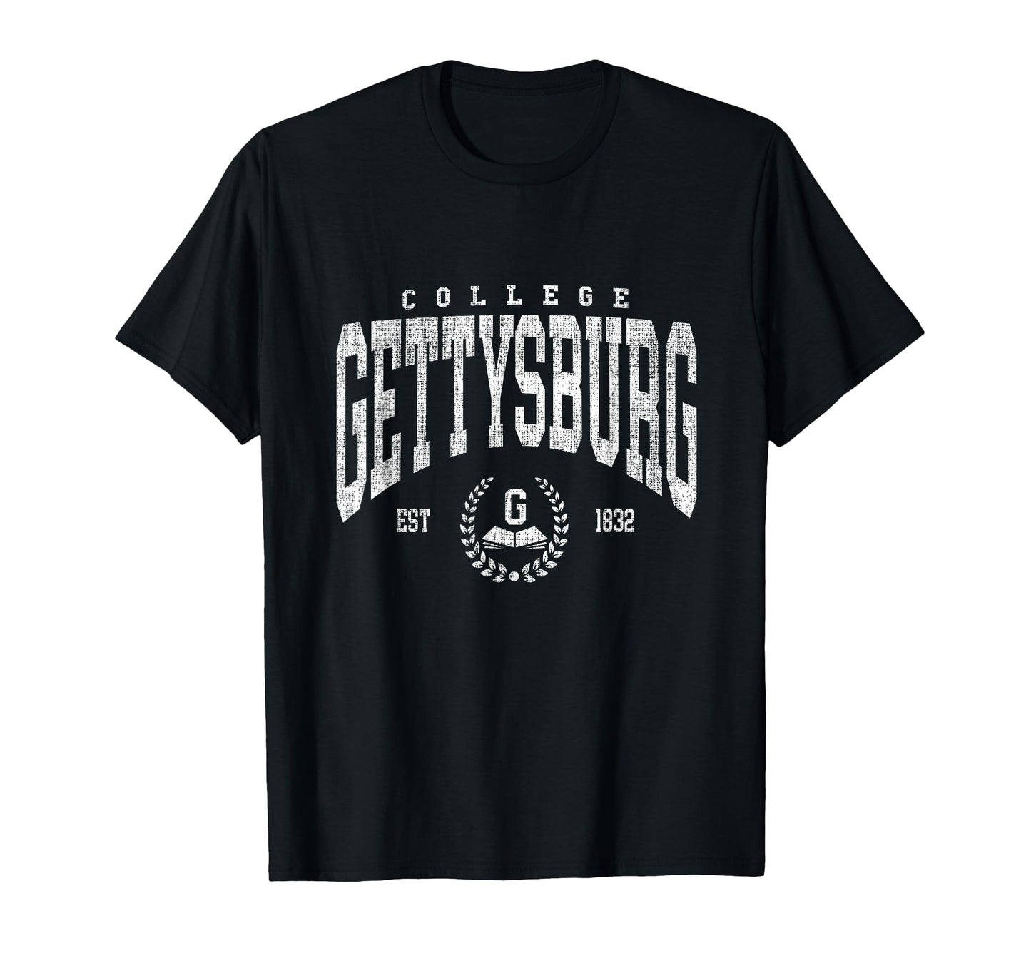 Vintage Gettysburg Athletics Arch Design Men Women T-Shirt