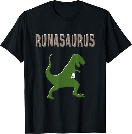 Dinosaur Runner Shirt T Rex Running Shirt Funny Running Gift T-Shirt