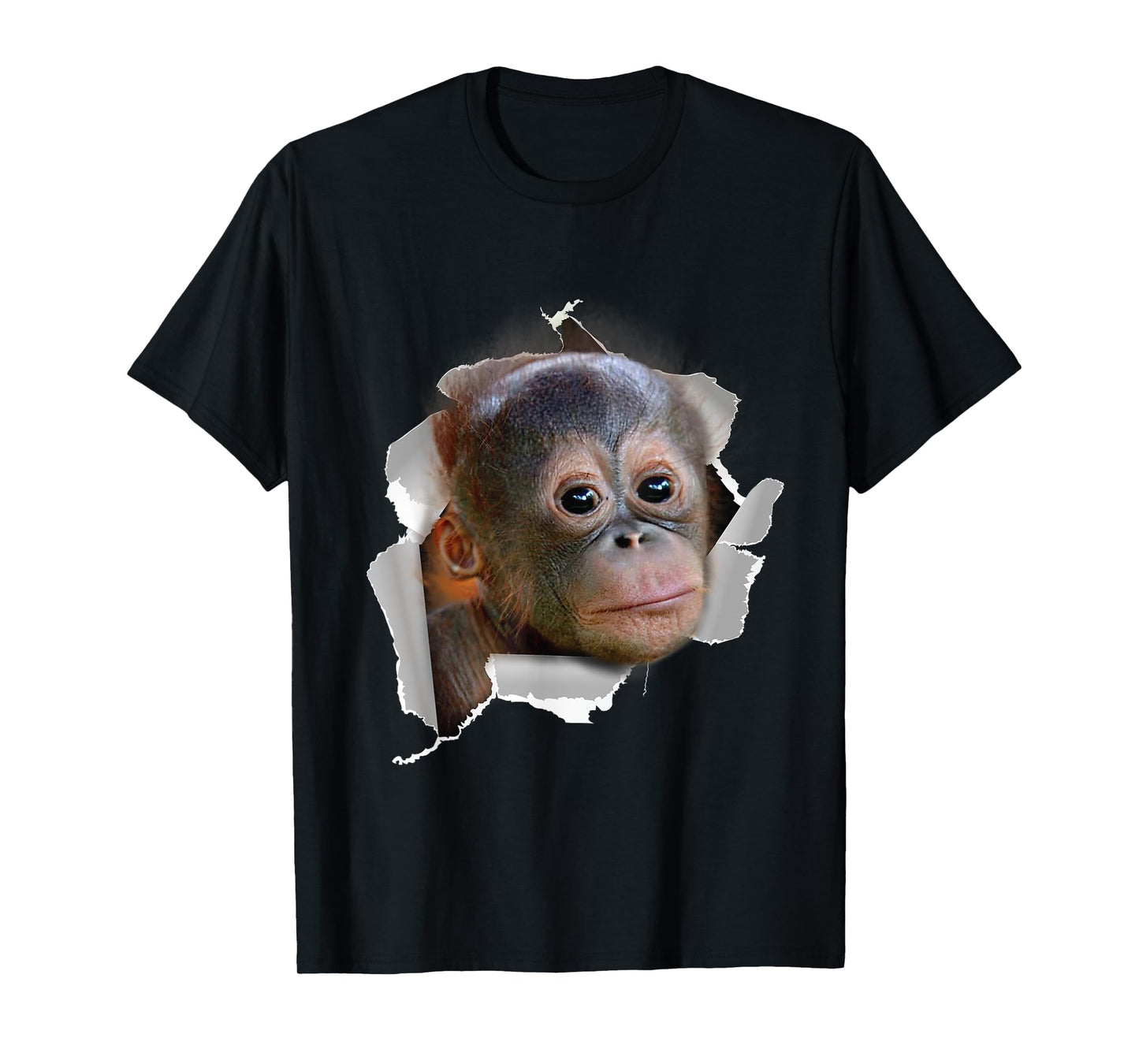 Funny Monkey Baby Orang Utan Orang Utan Face Costume T-Shirt