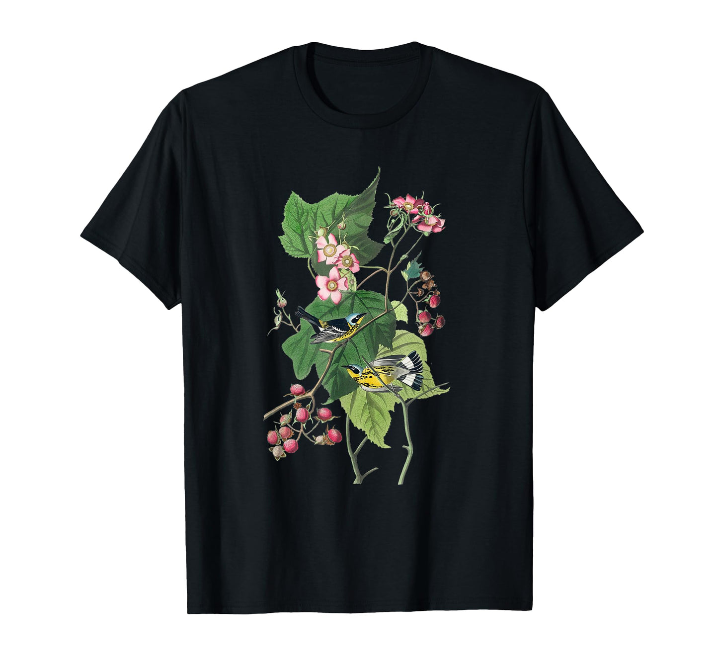 Vintage Warblers Birds Illustration For Men & Women T-Shirt