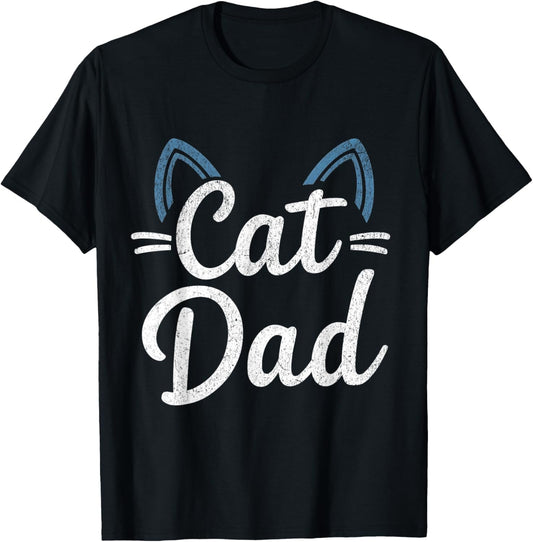 Cat Dad Happy Fathers Day For Cat Lovers Family Matching T-Shirt