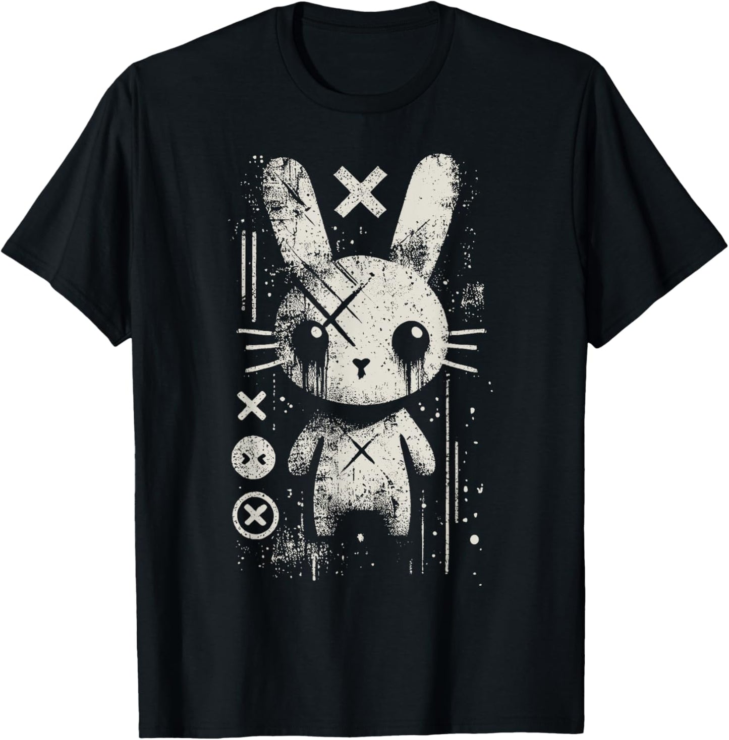 Creepy Cute Goth Bunny Horror Kawaii Rabbit Grunge Aesthetic T-Shirt