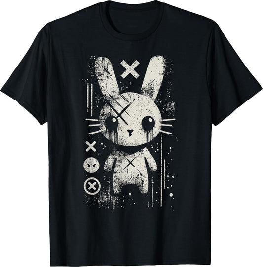 Creepy Cute Goth Bunny Horror Kawaii Rabbit Grunge Aesthetic T-Shirt