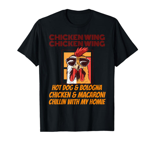Kids chicken wing chicken wing hot dog and bologna T-Shirt