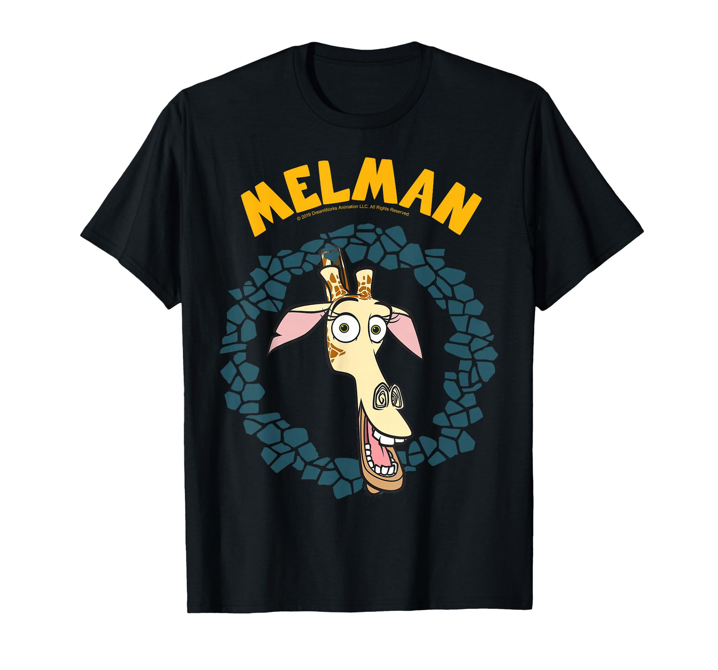 Madagascar Melman Large Circle Portrait T-Shirt