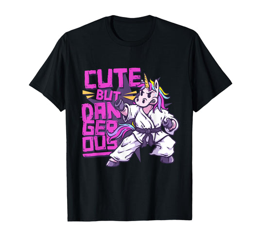 Funny Unicorn Martial Arts Karate Kung Fu Taekwondo Fighter T-Shirt