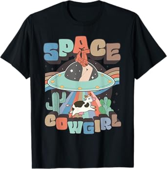 Space Cowgirls Bachelorette Party Rodeo Retro Girls Women T-Shirt