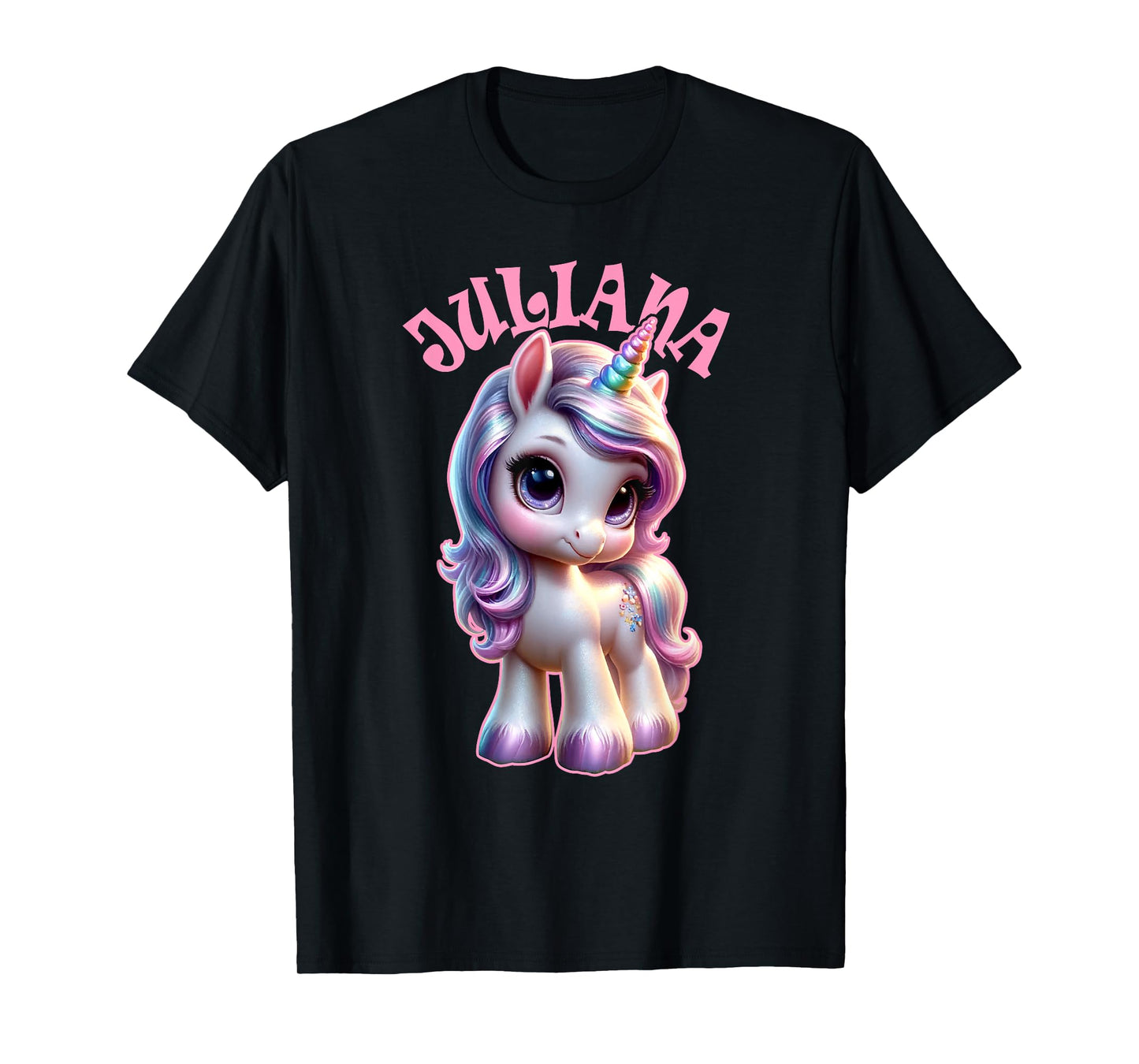 Juliana Cute Unicorn Design for Girls Name Juliana T-Shirt