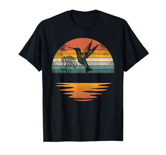 Hummingbird Vintage Sunset Hummingbirds T-Shirt