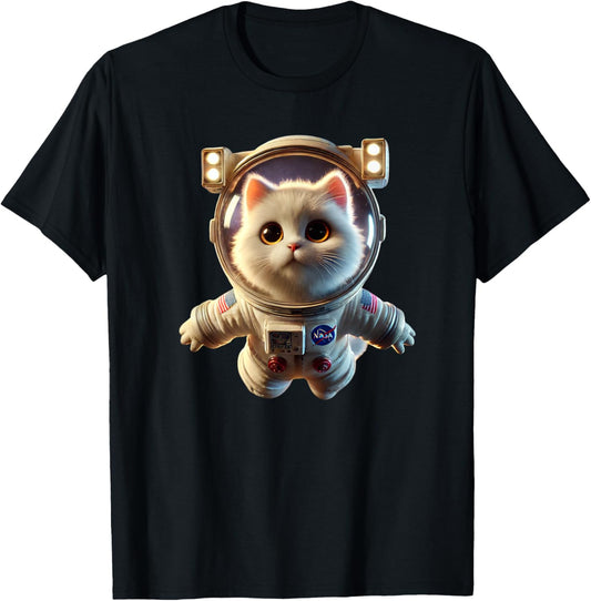 Cat Astronaut, Space Cat, Funny Planets gift Men Women kids T-Shirt