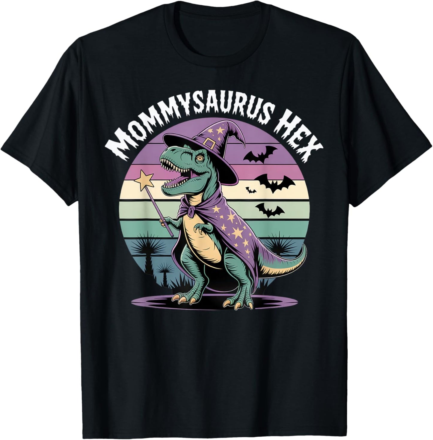 Mommysaurus Hex Halloween Design T-Shirt