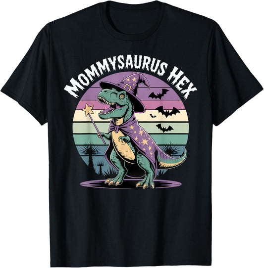 Mommysaurus Hex Halloween Design T-Shirt