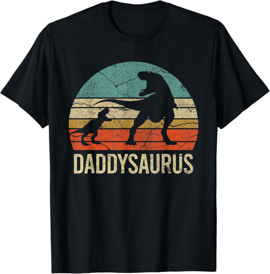 Daddy Dinosaur Tee Funny Dad Daddysaurus kid 2020 Gift T-Shirt