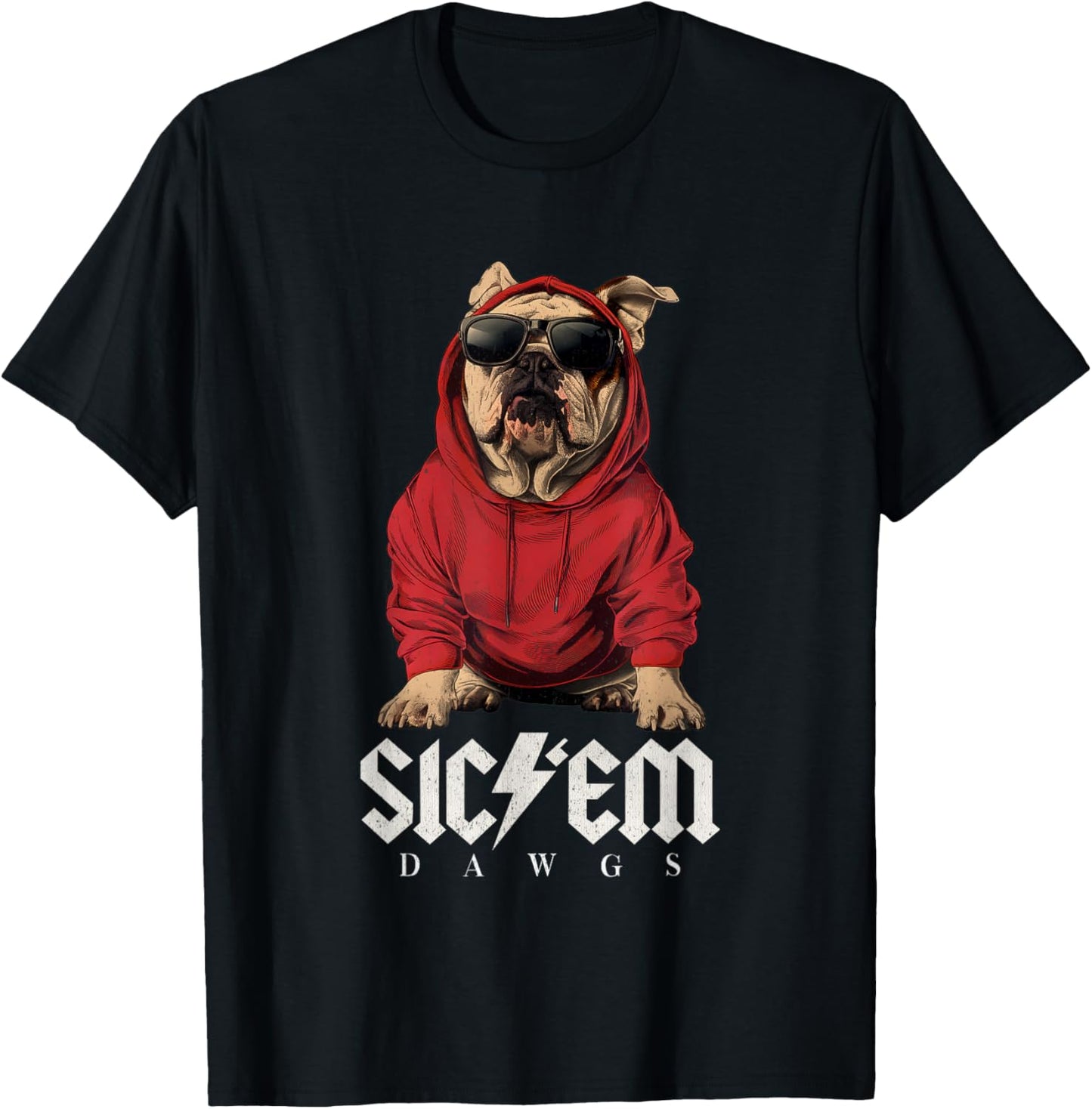 Dawgs Sic Em, Sic 'Em, Go Bulldog Vintage Bulldog Gamedays T-Shirt