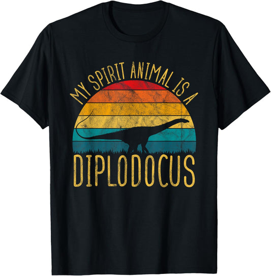 Diplodocus Is My Spirit Animal Dinosaur Lovers T-Shirt