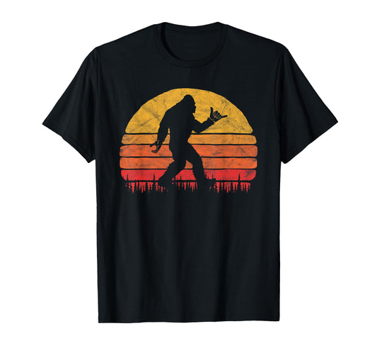 Funny Shaka Aloha Bigfoot Surfer Believe Dude! Graphic T-Shirt