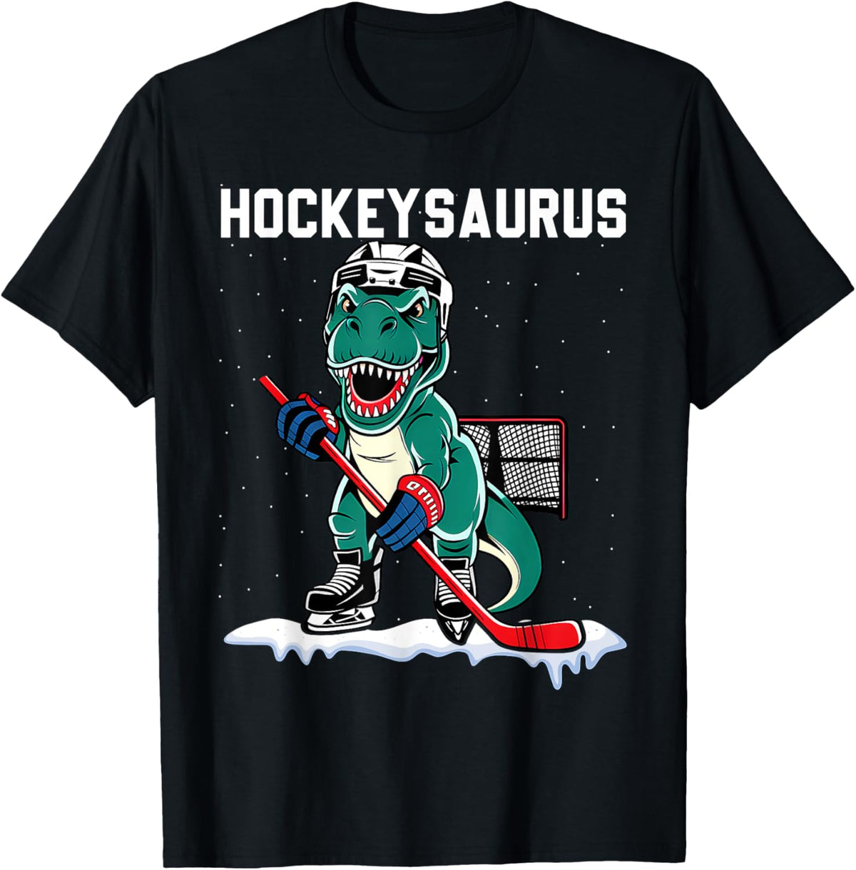 Ice Hockey Dinosaur Hockey Boy Kids Hockey Hockeysaurus T-Shirt