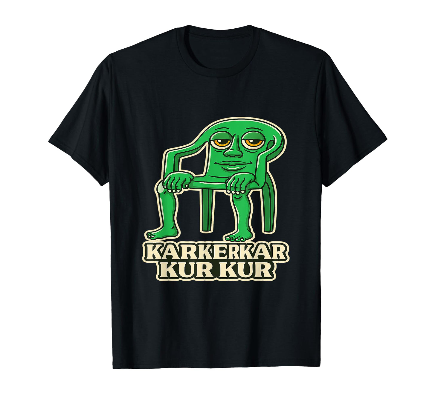 Karkerkar kur kur brainrot Green Chair Funny Kids Young T-Shirt