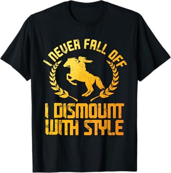 Funny Equestrian Art For Men Women Equestrian Horse Lover T-Shirt