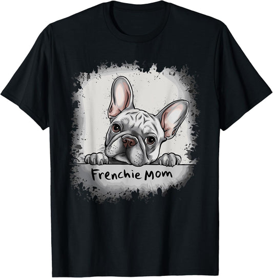 Retro French Bulldog Mom T-shirt