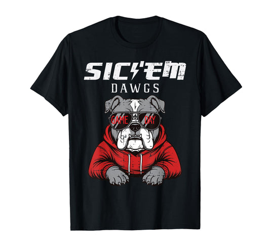 Bulldog Dawgs Women Kids Men Boys Girls Youth Teen T-Shirt