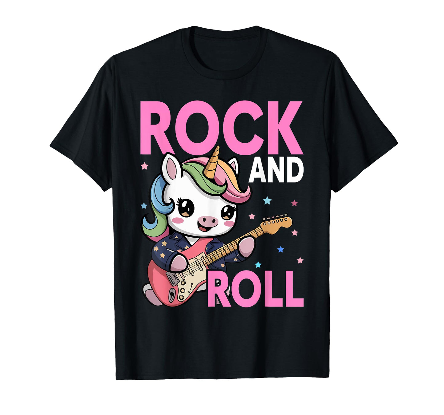 Unicorn Rock Star Lover Gift Co. Girls Rock, Unicorn Girls Rock and Roll T-Shirt
