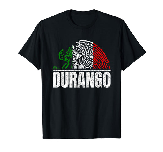 Durango Mexico Bandera Mexicana Y Aguila T-Shirt