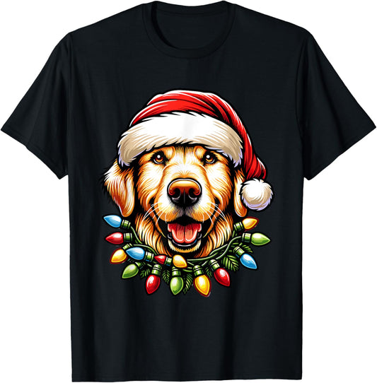 Dog Owner Xmas Men Women Favorite Golden Retriever Christmas T-Shirt