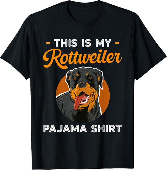 This Is My Rottweiler Pajama Shirt Dog Pajamas T-Shirt