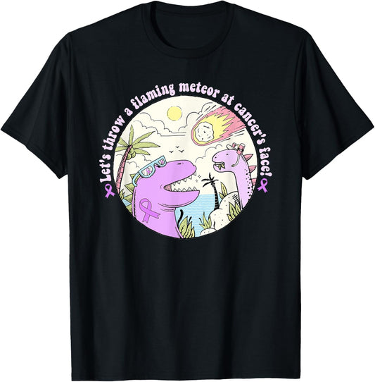 cute dinosaur testicular cancer funny awareness T-Shirt