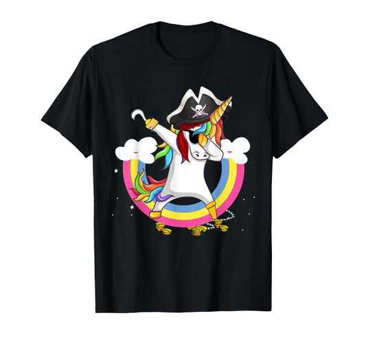 Pirate magical unicorn Funny awesome Halloween Costume T-Shirt