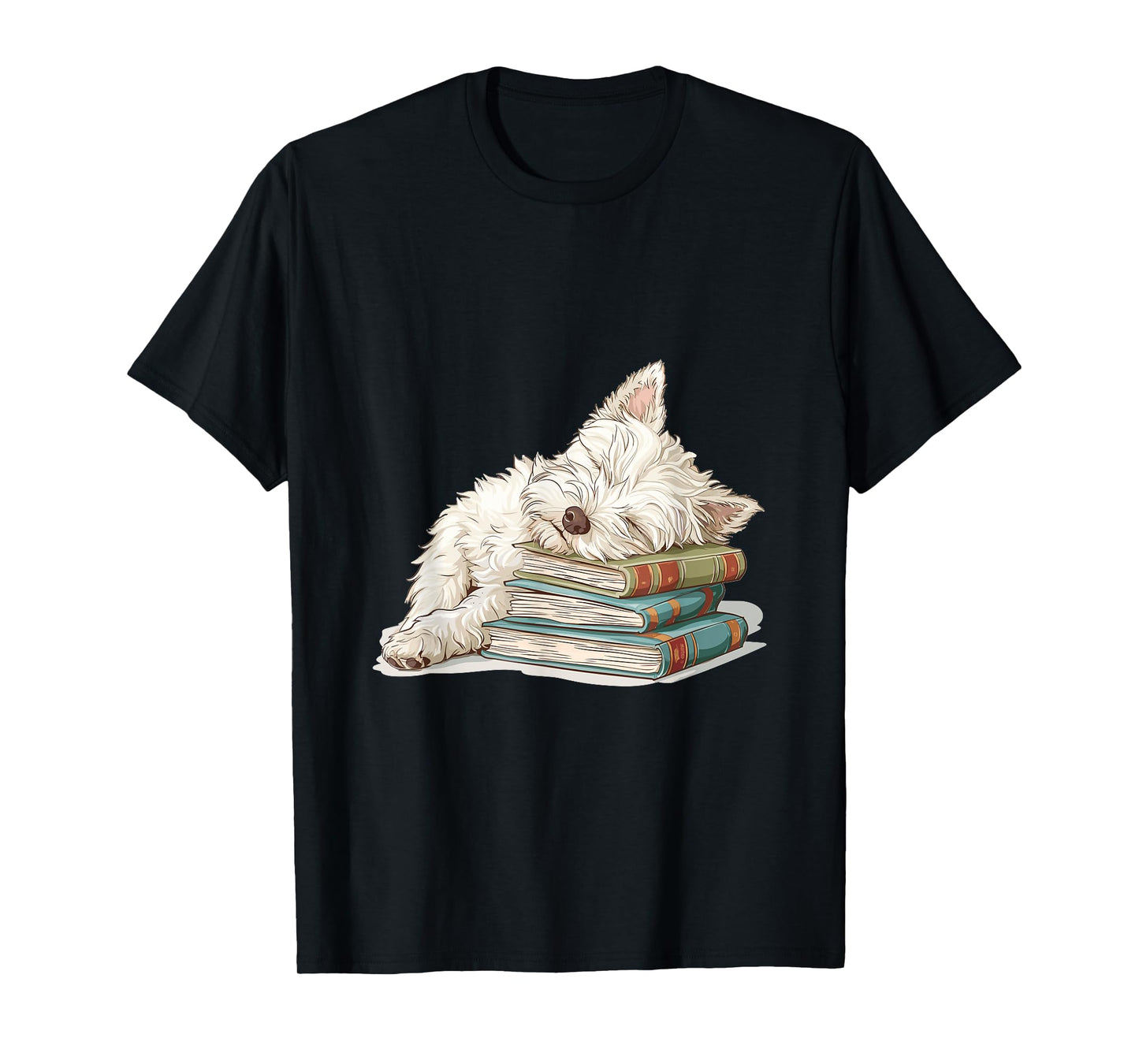 West Highland White Terrier Books Dog Breed Westie T-Shirt for Men Women Girls Kids