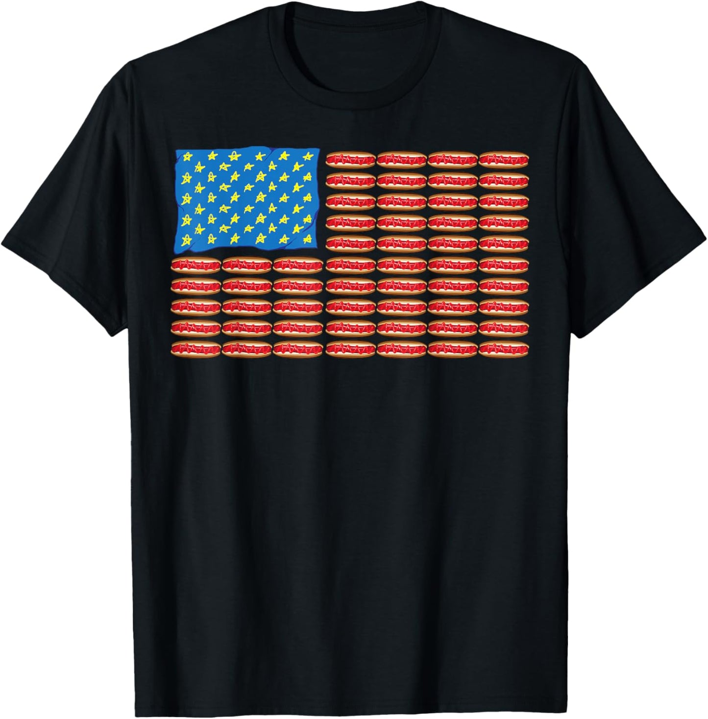 Funny Hot Dog Design For Kids Boys Girls Hotdog Gag Hot Dog T-Shirt