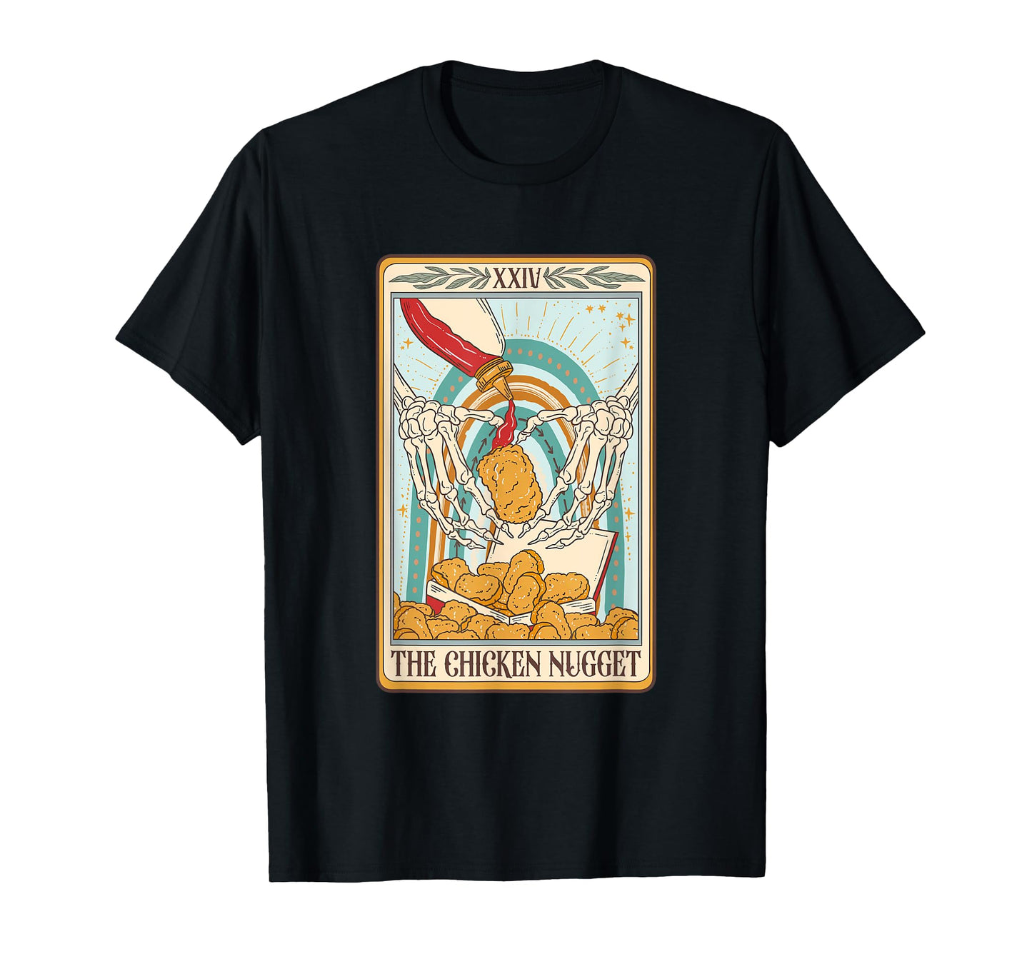 The Chicken Nugget Tarot Card Chicken Nugget Lover Mystical T-Shirt