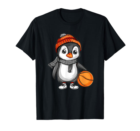 Cute Basketball Penguin T-Shirt