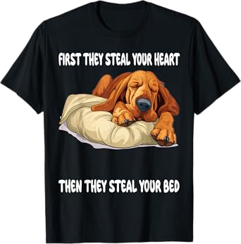 Bloodhound Sleeping Pajamas Nightgown T-Shirt