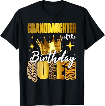 Granddaughter Of The Birthday Queen Women Bday Party Gift T-Shirt