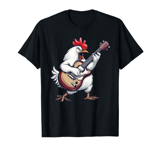 Serama Chicken Playing The Guitar T-Shirt