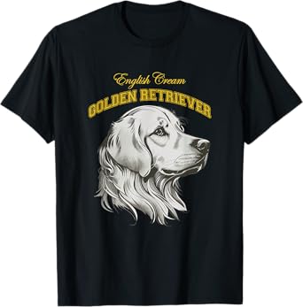 English Cream Golden Retriever ECGR Retro Preppy Collegiate T-Shirt