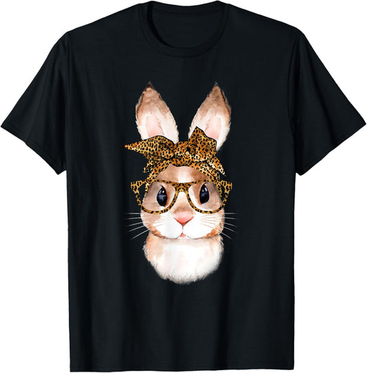 Cute Easter Bunny Mom Easter Leopard Year of the Rabbit T-Shirt