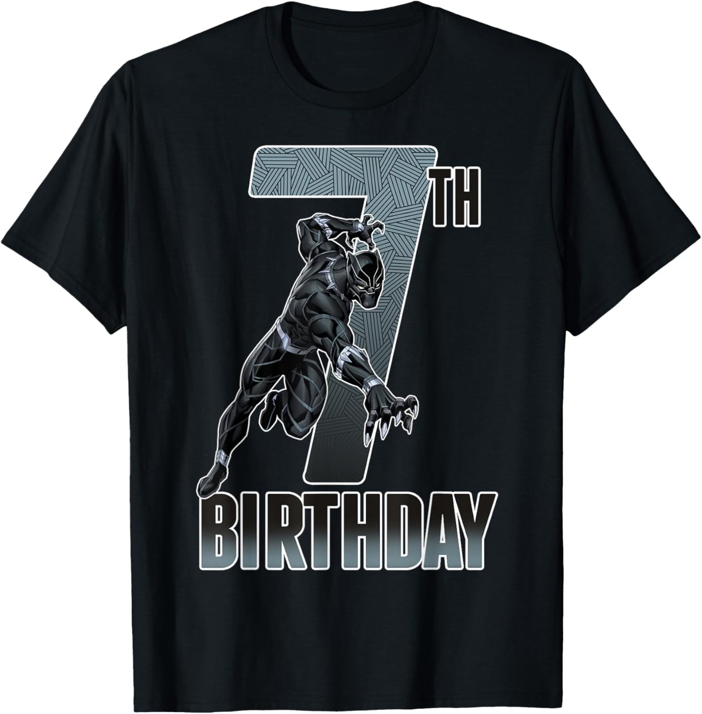 Marvel Comics Classic Avengers Black Panther 7th Birthday T-Shirt
