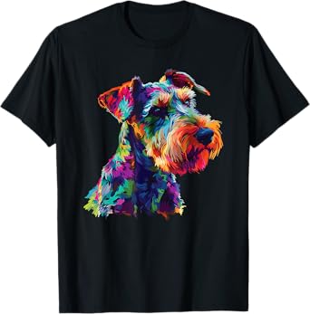 Watercolor Colorful Airedale Terrier Dog Men Women Girls Kids T-Shirt