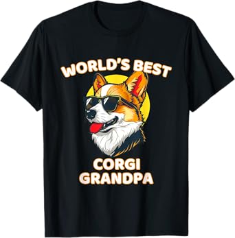 Funny World's Best Corgi Grandpa T-Shirt